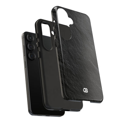 Black Tough Phone Case for Samsung - Raw Obsidian Slate