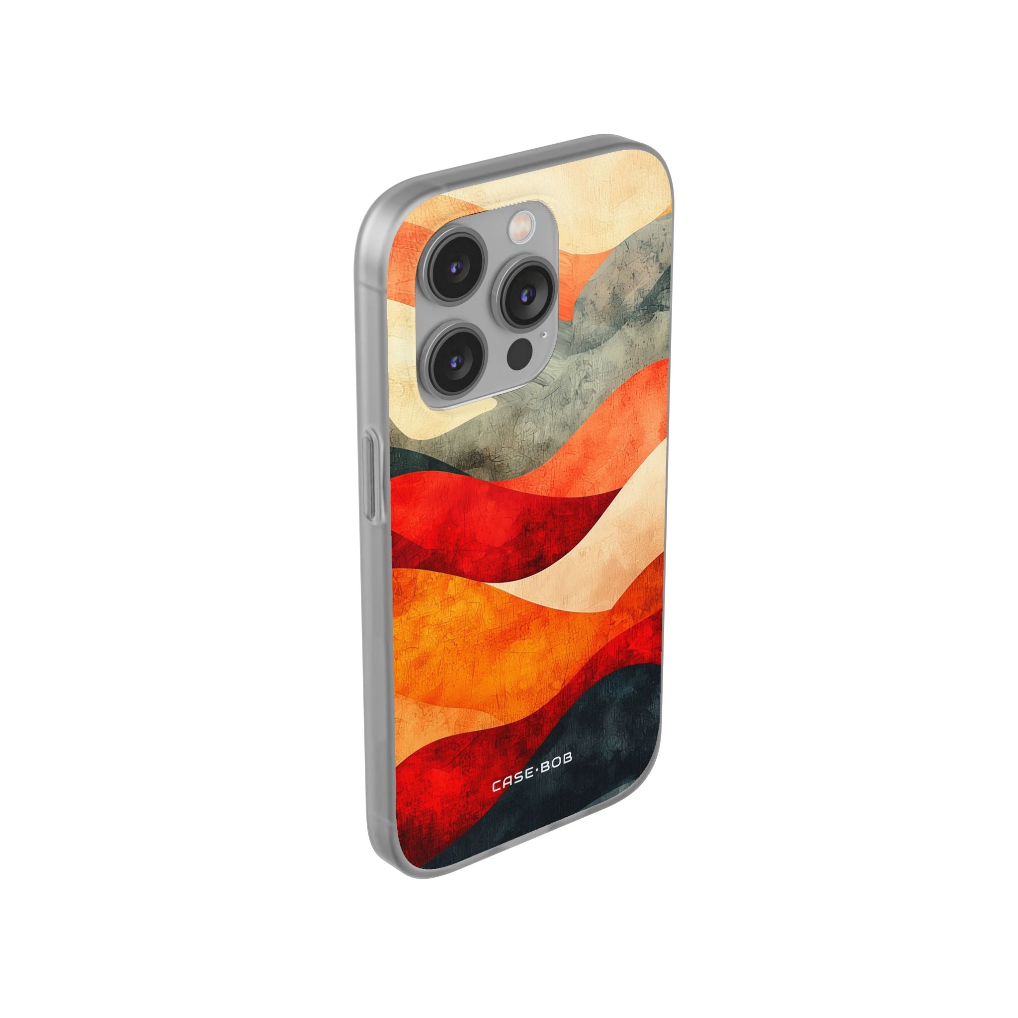 Cracked Wave Sunset iPhone 14 Pro Case - Soft