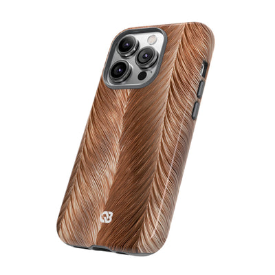 Rose Gold Weave · Tough Phone Case for iPhone · Brown