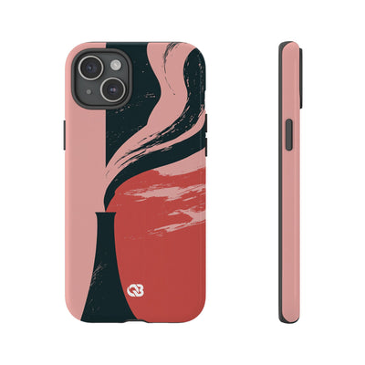 Pink Tough Phone Case for iPhone - Cinder Rose Plume