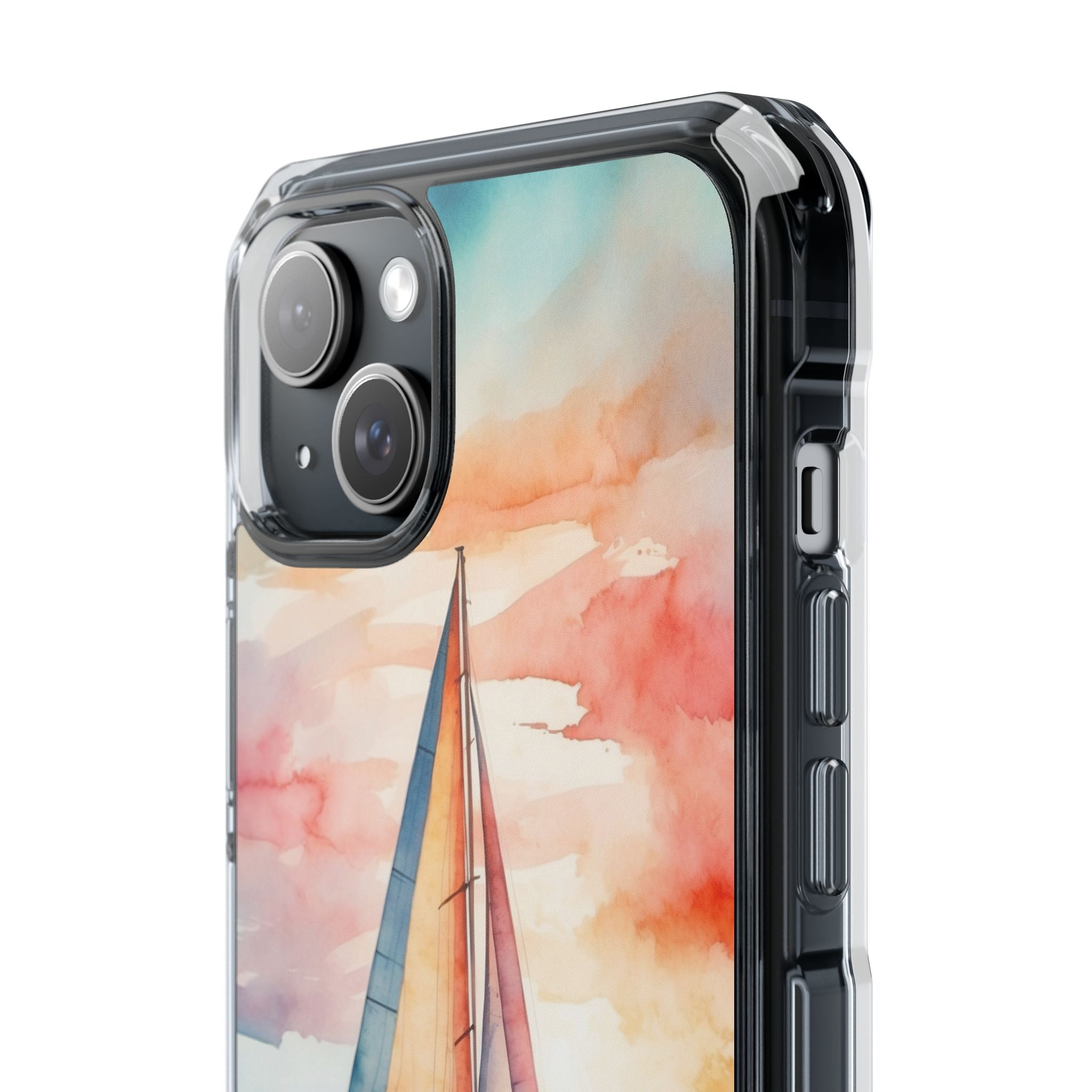 Crimson Horizon Sail · Impact Phone Case for iPhone · Magsafe