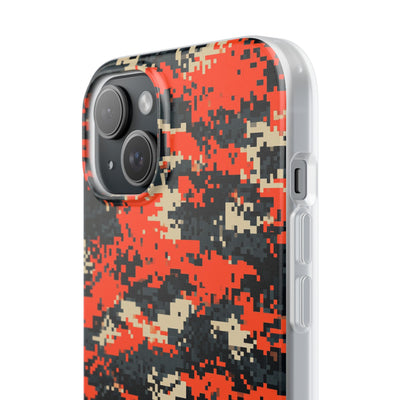 Signal Pixel Camo · Lite Phone Case for iPhone ·  Orange