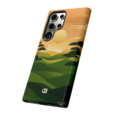 Verdant Horizon Sun · Tough Coque de téléphone pour Samsung
