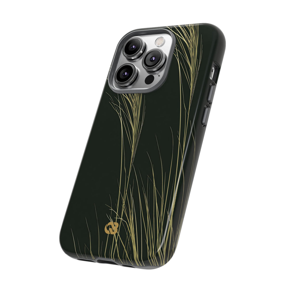 Golden Whispering Reeds · Tough Phone Case for iPhone · Green