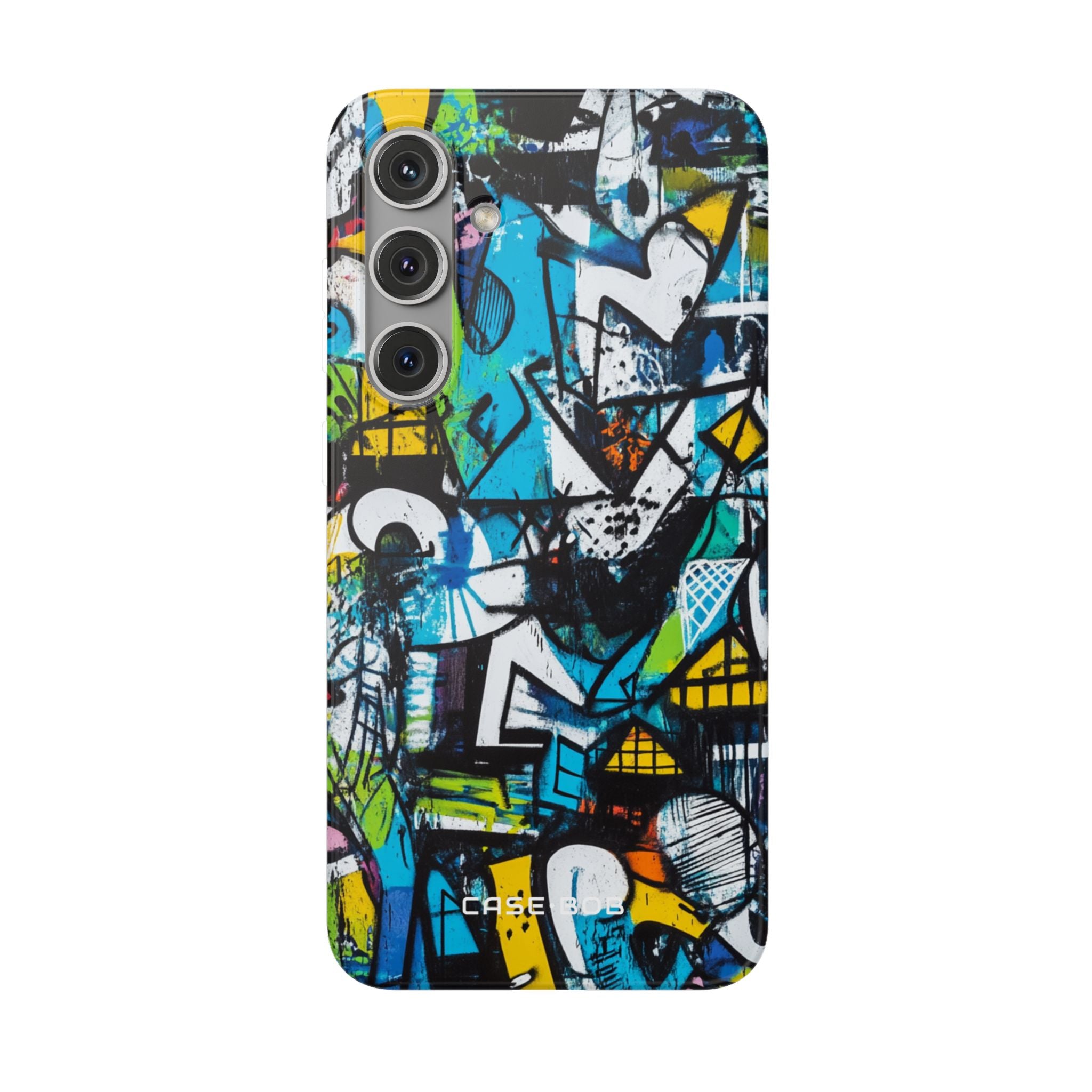 Valkoinen aaltomainen virtaus Samsung S24 Plus -peite - Pehmeä