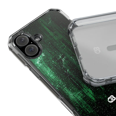 Emerald Void · Clear Impact Magnetic Phone Case for iPhone ·  Green