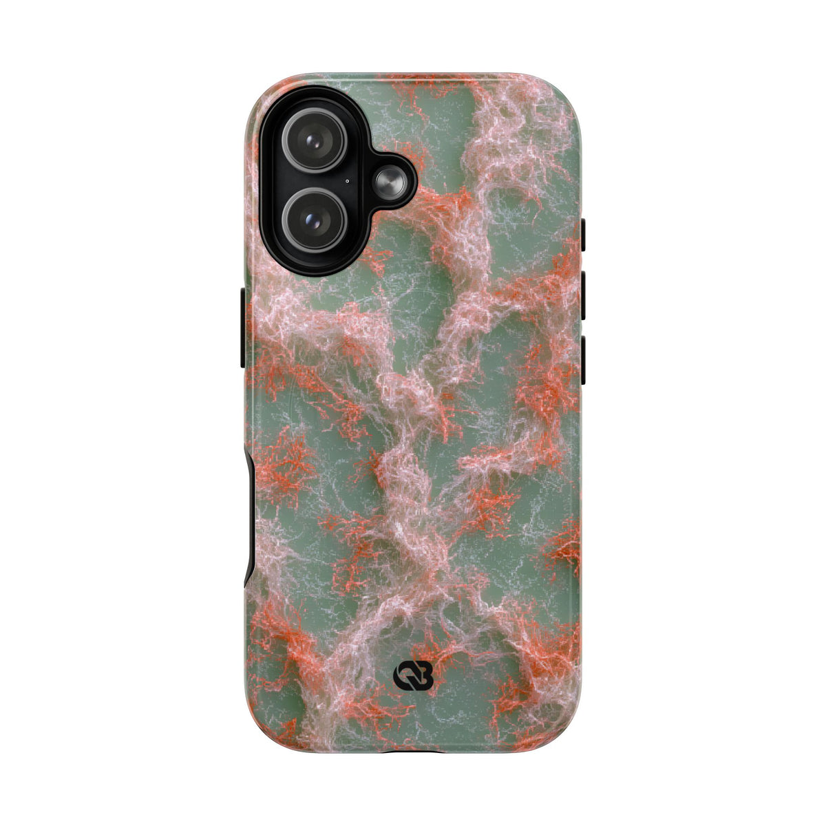 Coral Pixel Matrix · Tough 2.0 Magnetic Phone Case for iPhone · Green