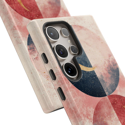 Golden Crescent Circles Samsung S24 Ultra Skal - Tough