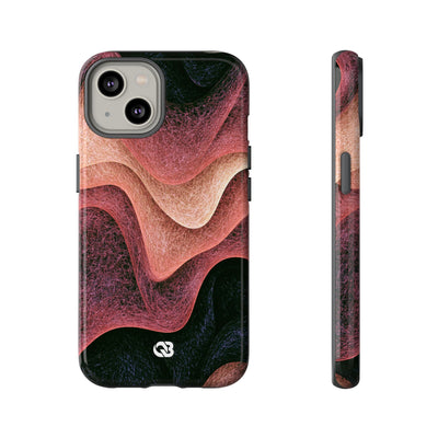 Rose Contour Waves · Tough Phone Case for iPhone · Pink