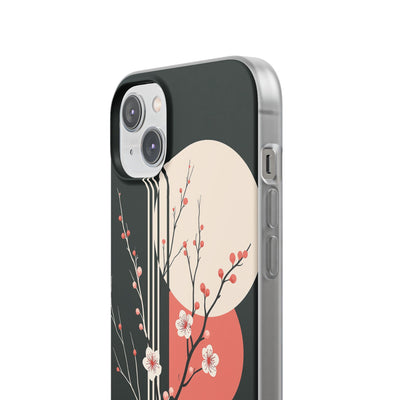 Black Lite Phone Case for iPhone - Kyoto Midnight Blossom