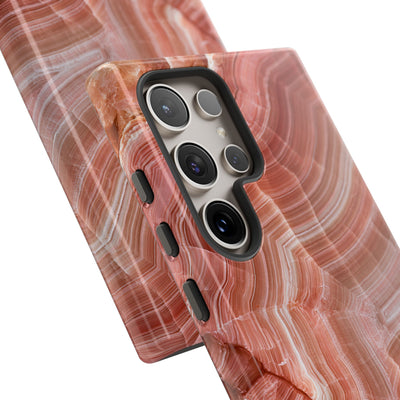 Blushing Rose Strata · Tough Phone Case for Samsung · Pink