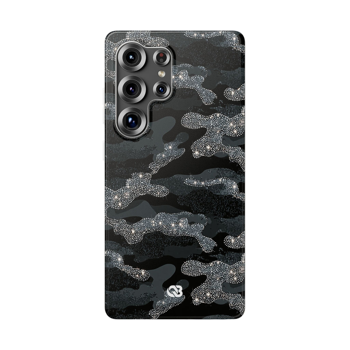 Glitter Shadow Camo · Lite Phone Case for Samsung · Black