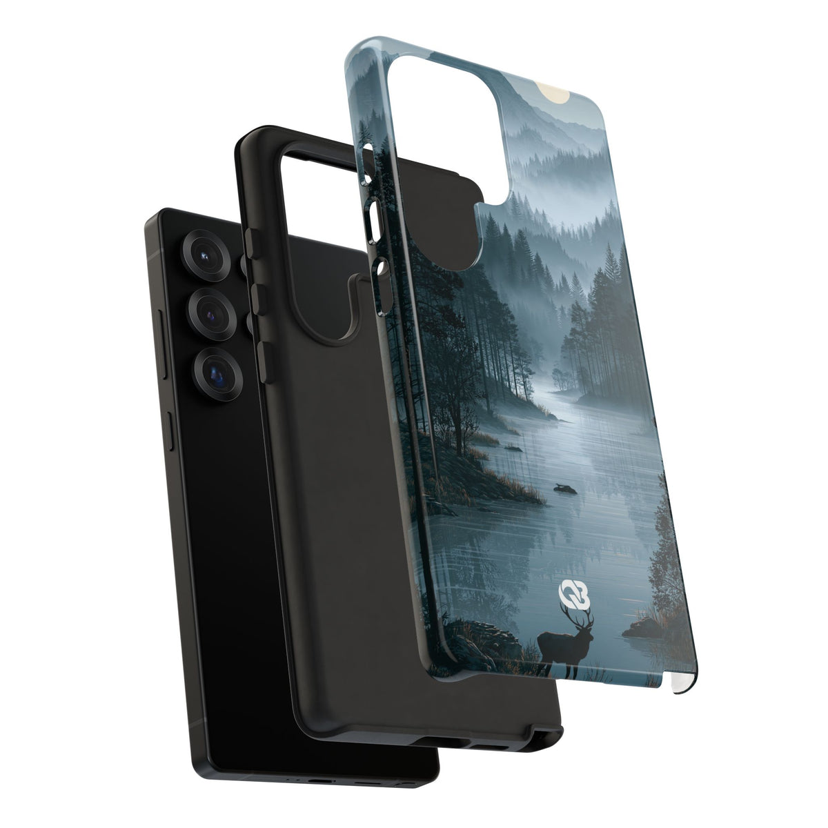 Silent Nordic Fjord · Tough Phone Case for Samsung · Blue