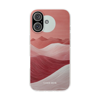 White Orb Dunes iPhone 16 Case - Soft