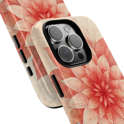Coral Layered Bloom · Tough+ Handyhülle für iPhone · Magsafe