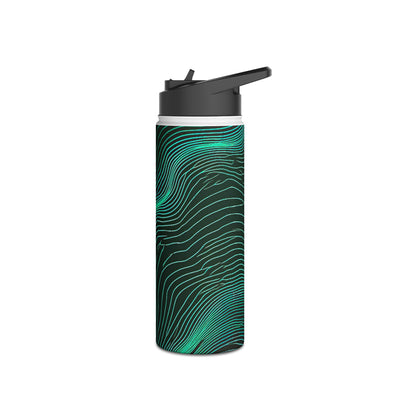 Emerald Topo Ridge · Insulated Water Bottle · Green