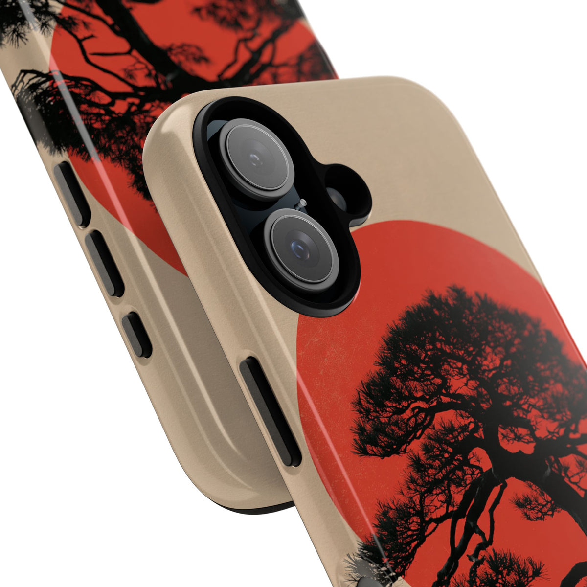 Crimson Pine Solitude · Tough Phone Case for iPhone · Beige