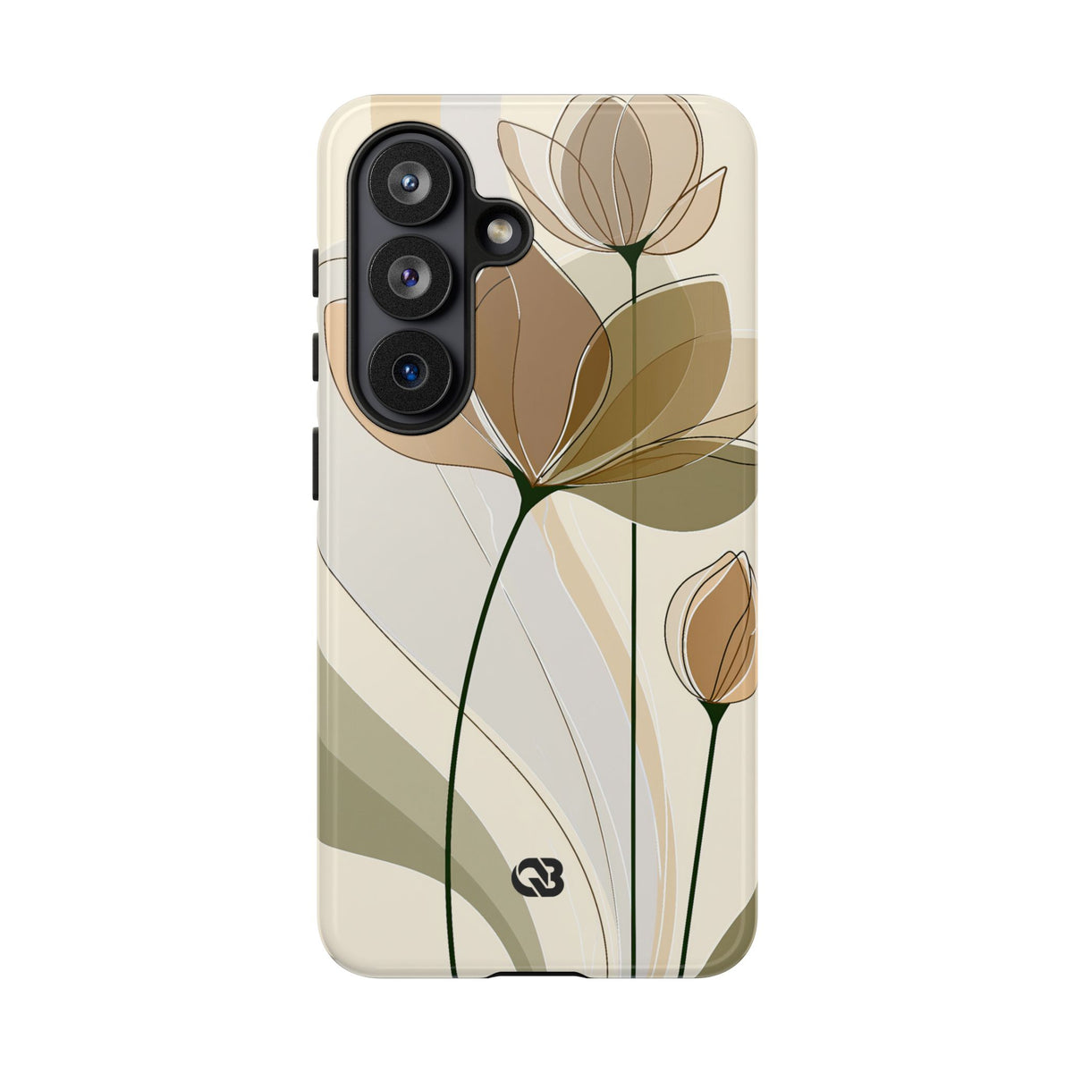 Translucent Petal Contour · Tough Phone Case for Samsung · Beige