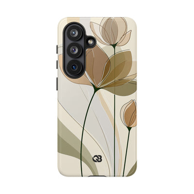 Translucent Petal Contour · Tough Phone Case for Samsung · Beige