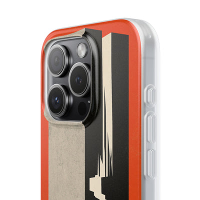 Orange Lite Phone Case for iPhone - Orange Monolith Rift