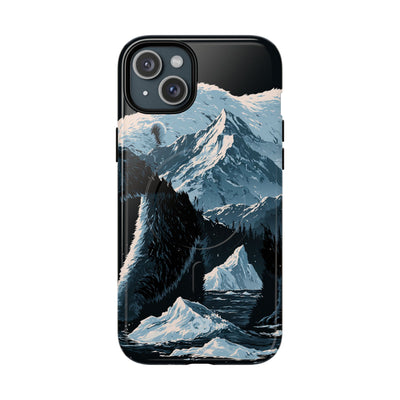 Nordic Arctic Bear · Tough 2.0 Magnetic Phone Case for iPhone · Black
