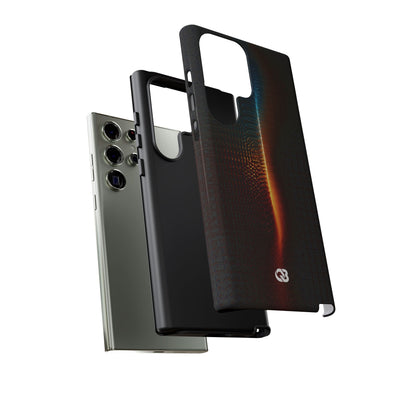 Luminous Refraction Grid · Tough Phone Case for Samsung · Black