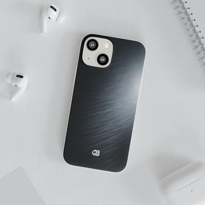 Brushed Obsidian Steel · Lite Phone Case for iPhone ·  Grey