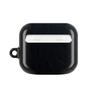 Brushed Obsidian Steel · Hard Case for AirPods & AirPods Pro · Black