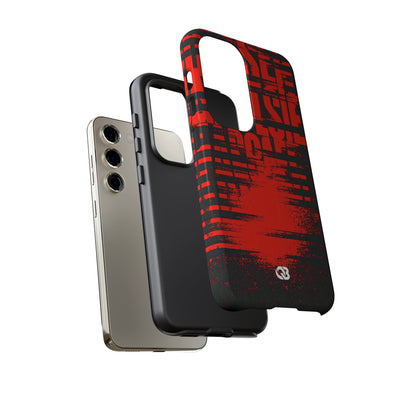Crimson Redaction · Tough Phone Case for Samsung · Black