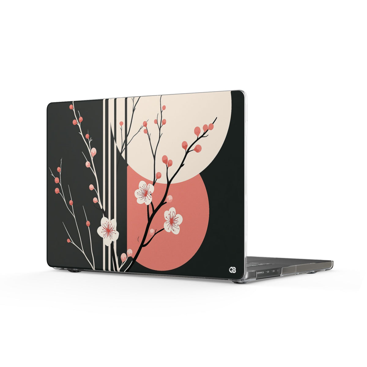 Nocturne Sakura Branch · Clear Hard Case for MacBook · Black