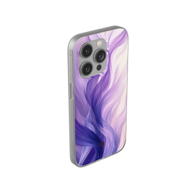 Amethyst Silk Waves · Soft Phone Case for iPhone