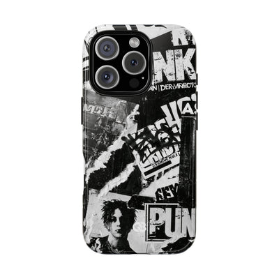 Underground Punk Collage · Tough Phone Case for iPhone · Black
