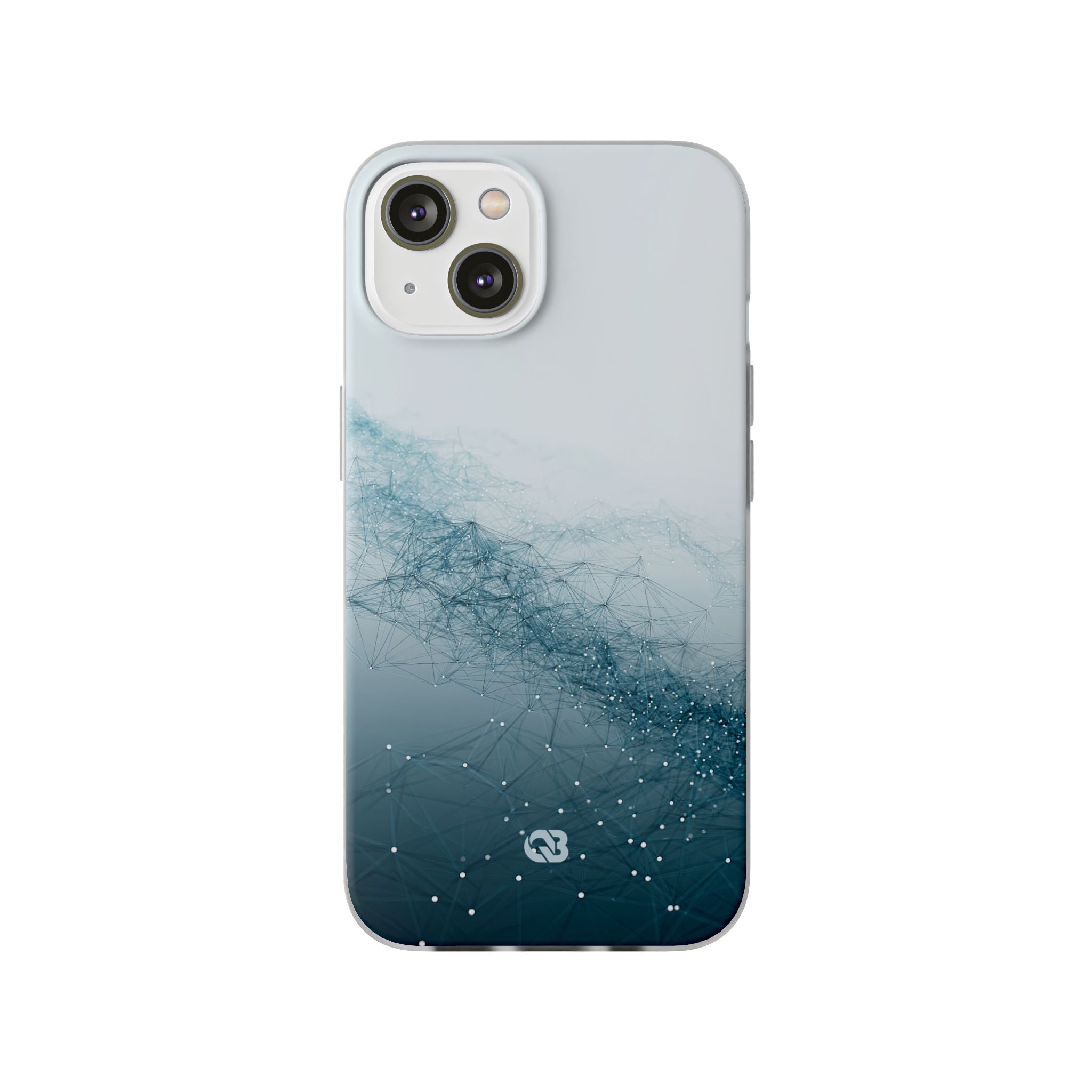 Teal Lite Phone Case for iPhone - Cyan Vector Lattice