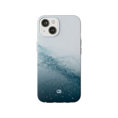 Teal Lite Phone Case for iPhone - Cyan Vector Lattice