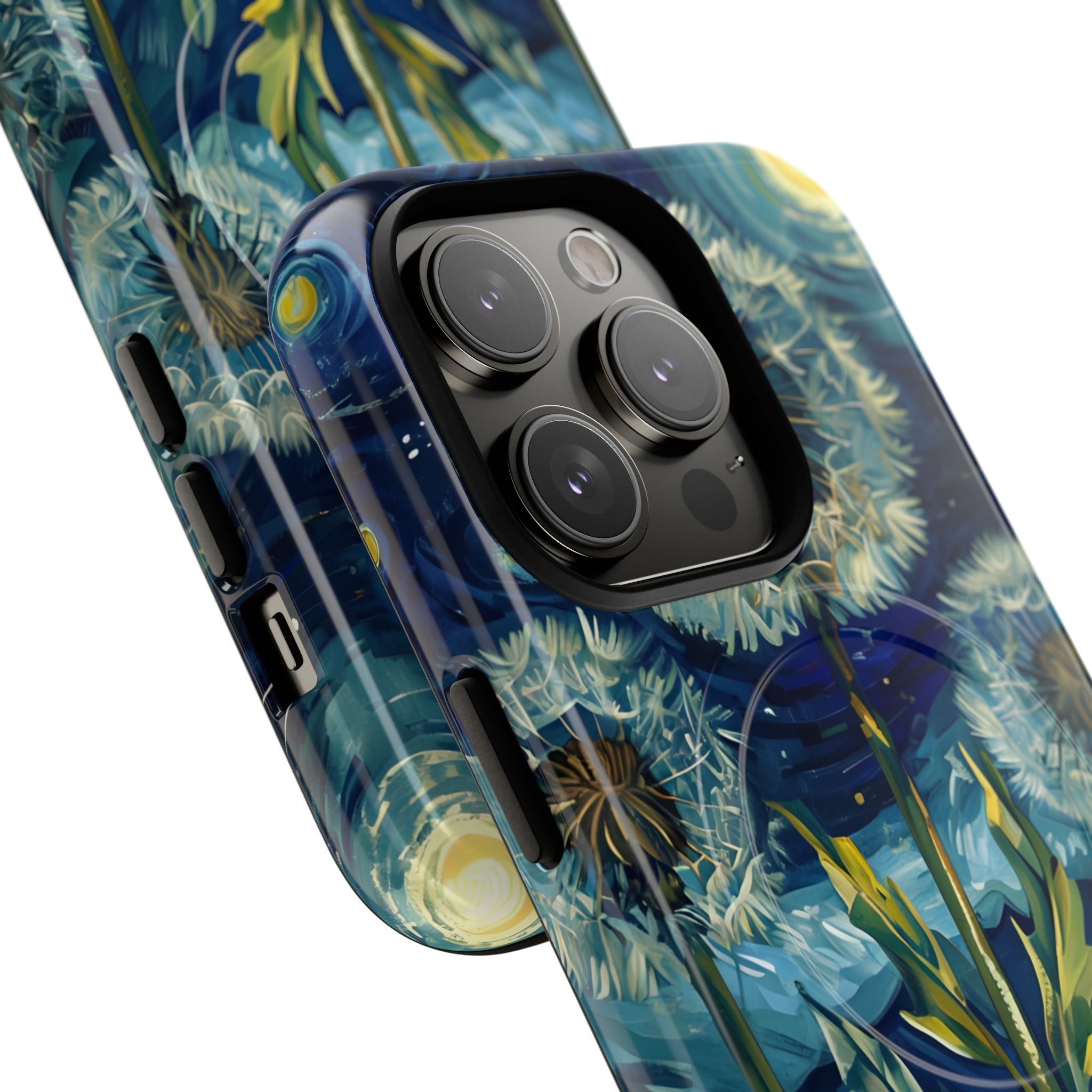 Starry Dandelion Swirl · Tough+ Coque de téléphone pour iPhone · Magsafe