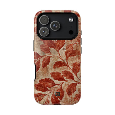 Terracotta Botanical Fresco · Tough 2.0 Magnetic Phone Case for iPhone · Red