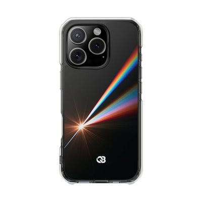 Spectral Refraction · Clear Impact Magnetic Phone Case for iPhone · Black