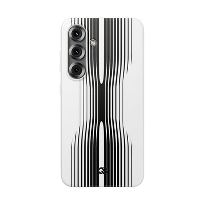 White Lite Phone Case for Samsung - Kinetic Mono Distortion