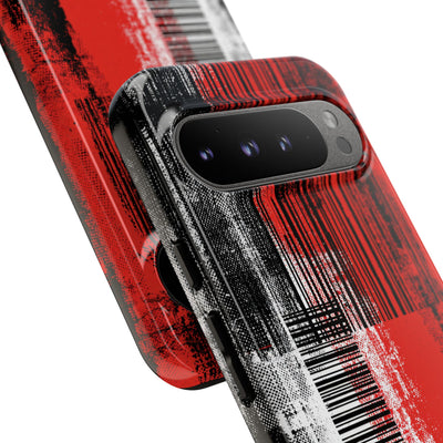 Distorted Barcode · Tough Phone Case for Pixel ·  Black