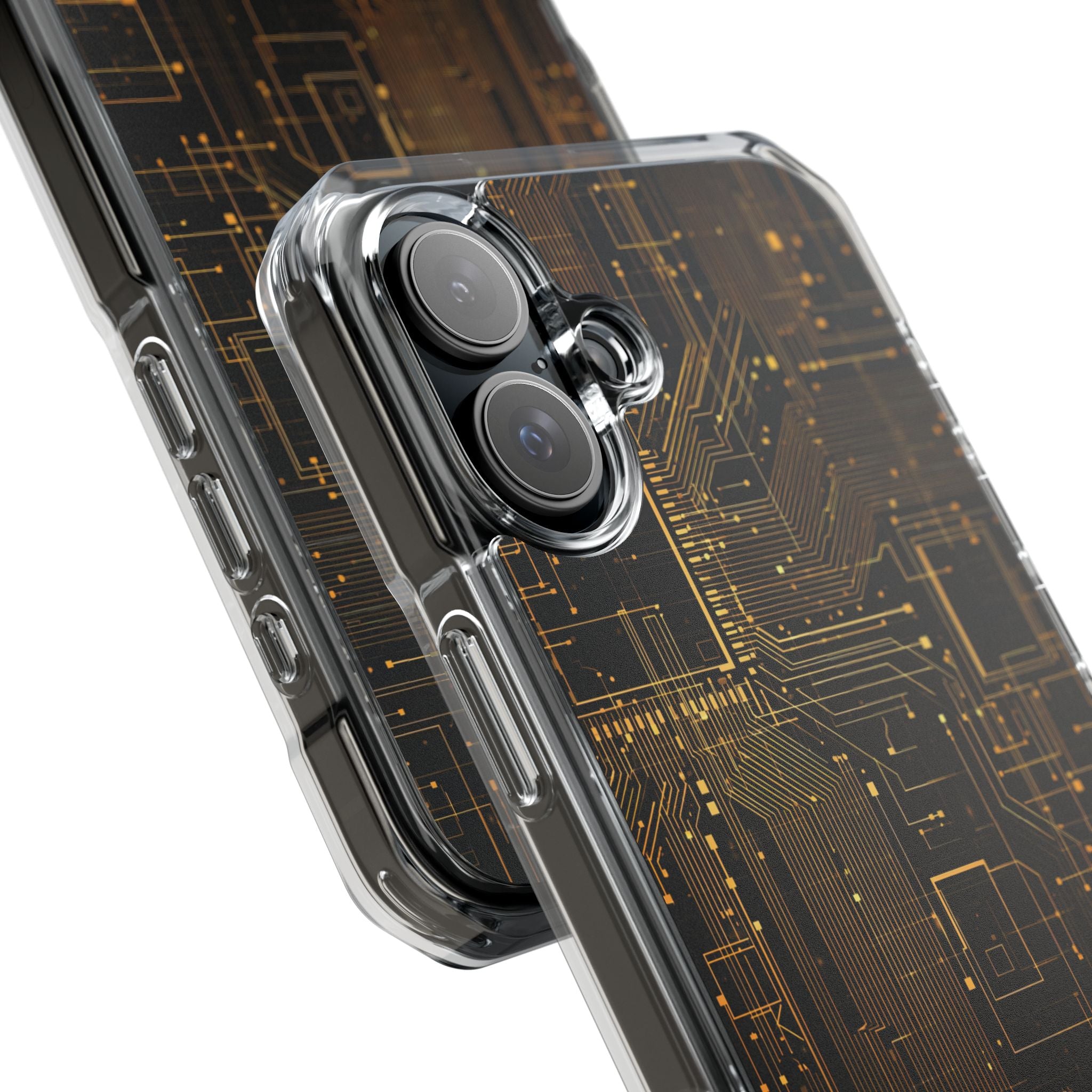Gold Impact MagSafe Phone Case for iPhone - Amber Core Mainframe