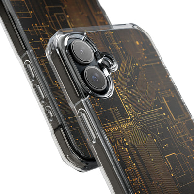 Gold Impact MagSafe Phone Case for iPhone - Amber Core Mainframe
