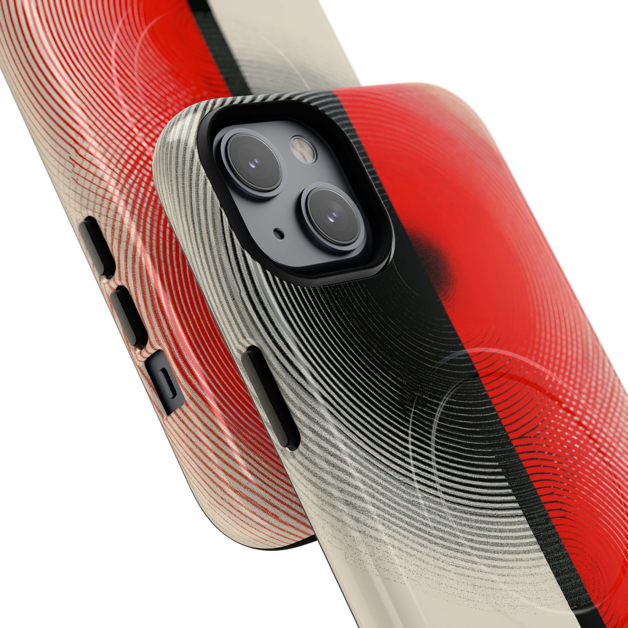 Red Tough 2.0 Magsafe Phone Case for iPhone - Split Signal Red