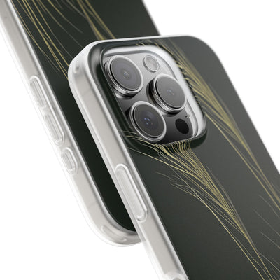 Green Lite Phone Case for iPhone - Midnight Gilded Grass