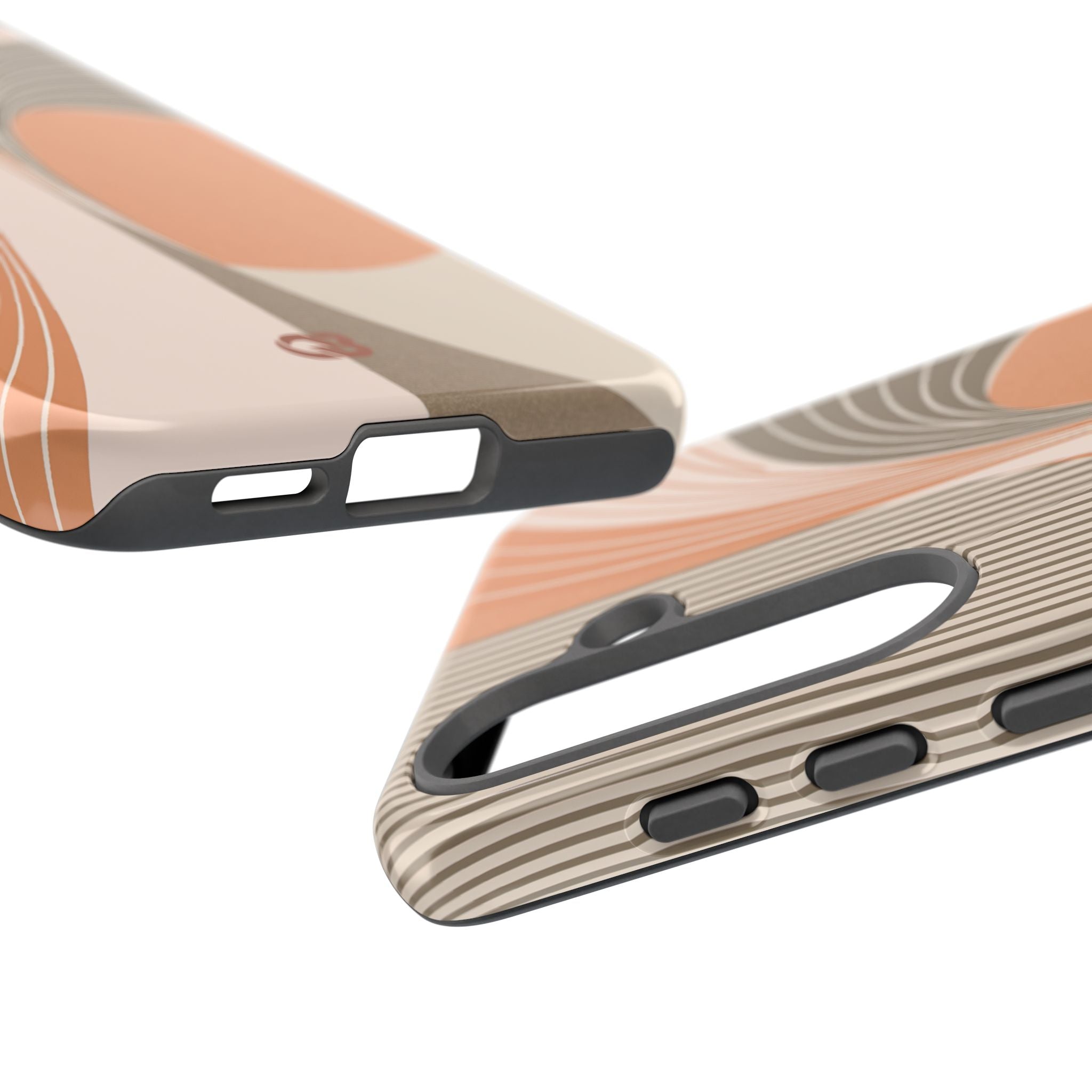 Orange Tough Phone Case for Samsung - Desert Arc Horizon