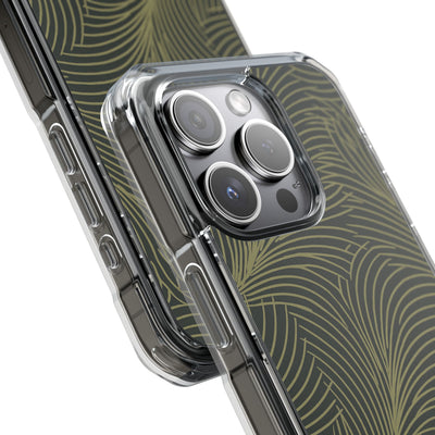 Green Impact MagSafe Phone Case for iPhone - Dark Olive Plume