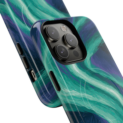 Arctic Aurora Bear · Tough 2.0 Magnetic Phone Case for iPhone · Teal