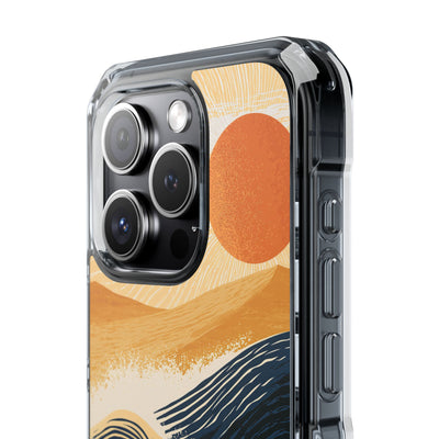 Blue Impact MagSafe Phone Case for iPhone - Kyoto Cresting Tide
