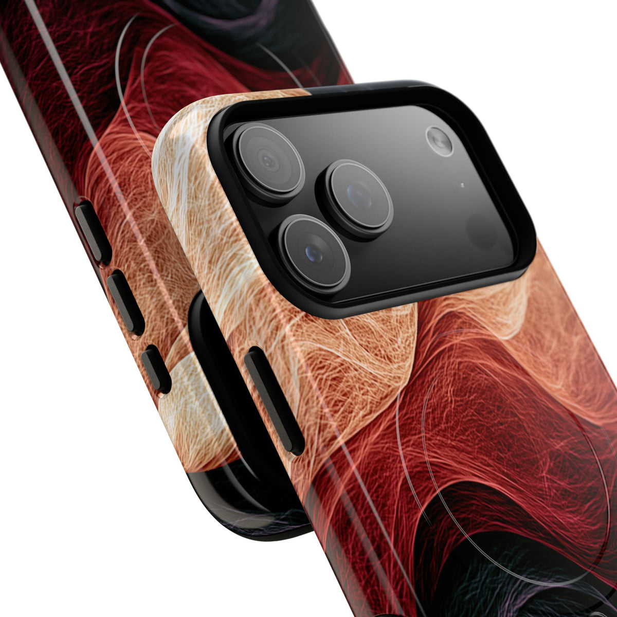 Ember Wave Dispersion · Tough 2.0 Magnetic Phone Case for iPhone · Red