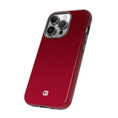 Red Tough Phone Case for iPhone - Crimson Velvet Fade