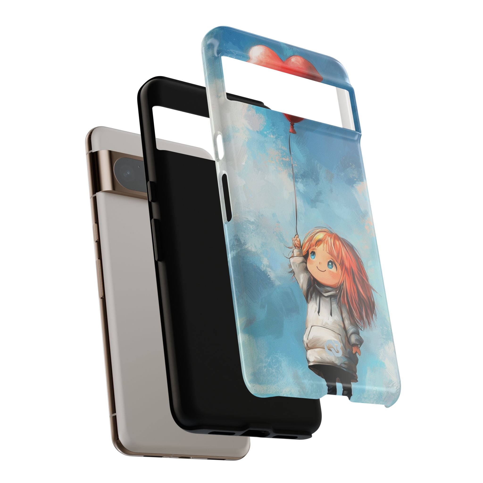 Crimson Heart Sky · Tough Phone Case for Google Pixel